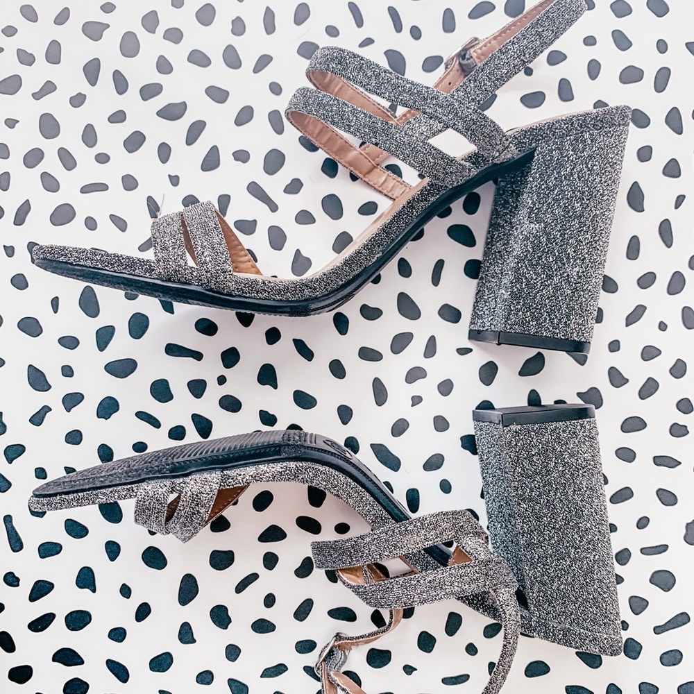 A New Day Sparkly Chunky Heels